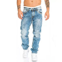 Weite Herren-Jeans mit bequemem Schnitt – Hellblau