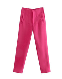 Elegante Damenhose - Knitterfrei und Vielseitig für Business und Freizeit – Rosa