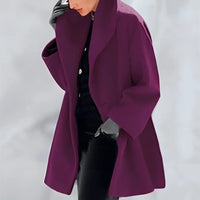 Damen Winter Trenchcoat | Warm & Elegant | Verschiedene Farben – Voilett