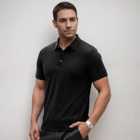 Atmungsaktives Herren Poloshirt in Vielen Farben – Schwarz