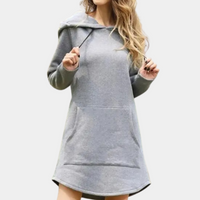 Damen Oversize Hoodie - Weich und Modisch – Grau
