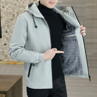 Xander - 2025 Mode Jacke mit Kapuze Windjacke – Khakifarben