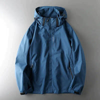 Herren-Winterjacke mit Wetterschutz | Kapuzenform – Blau