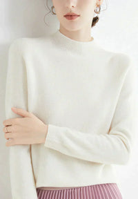 Damen Luxus Kaschmirpullover | Weich & Elegant – Weiß