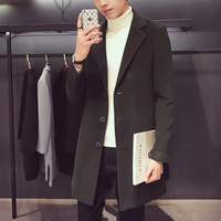 Herren Woll-Mantel Elegante Business Jacke - Büro und Freizeit – Dunkelgrau