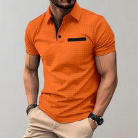 Sportlich-Elegantes Herren Poloshirt – Orange