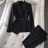 Elena | Executive Blazer Set – Perle Black