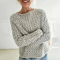 DITTE STRICKPULLOVER | MODERNER STIL, KOMFORTABEL, VIELSEITIG – Grau