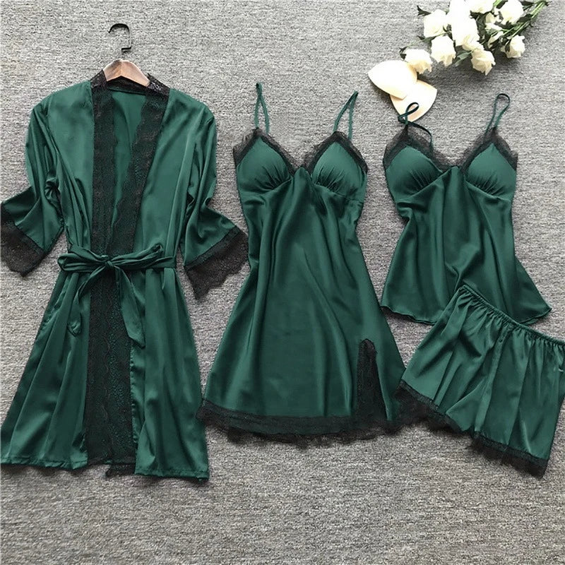 Sarina - Satin-Pyjama-Set