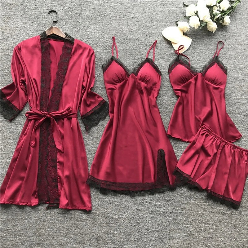Sarina - Satin-Pyjama-Set