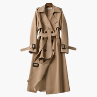 Langer Trenchcoat für Damen – Braun