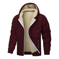 Lässige Fleecejacke für Stilvolle Herbsttage – Bordeaux