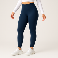 Lea | Dehnbare Winterleggings – Marine
