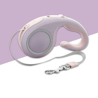 LeashMate | Verwicklungsfreie Hundeleine mit einziehbarem Design und Softgriff – Violett