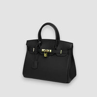 Bergener | Luxus Lederhandtasche – Schwarz