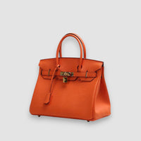 Bergener | Luxus Lederhandtasche – Orange