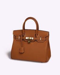 Chiara - Elegante Leder Handtasche – Braun