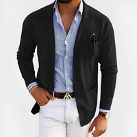 Sakko für Herren - Leichte Sommerjacke für Business und Freizeit – Schwarz