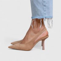 Amelia|Elegante und unterstützende orthopädische Absätze – Beige