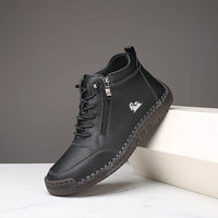 Leni™ - Ergonomische Ledersneaker – Schwarz