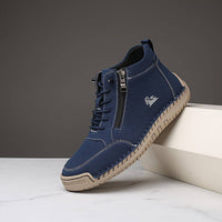 Leni™ - Ergonomische Ledersneaker – Königsblau