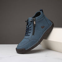Leni™ - Ergonomische Ledersneaker – Blau
