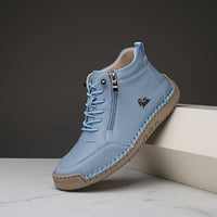 Leni™ - Ergonomische Ledersneaker – Himmelblau