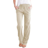 Zara - Schnurlockere Weitbein-Hose – Beige
