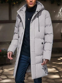 Leon | Elegante Winterjacke für Herren Wasserabweisend – Grau