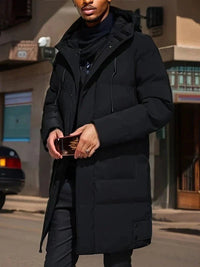 Leon | Elegante Winterjacke für Herren Wasserabweisend – Schwarz