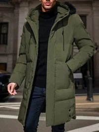 Leon | Elegante Winterjacke für Herren Wasserabweisend – Oliv