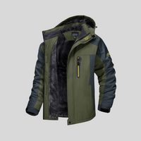 Theodor | Technische Winterjacke für Herren Fleecefutter – Grün
