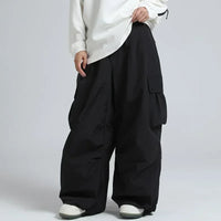 Leon | Wasserdichte Unisex baggy Skihose – Schwarz