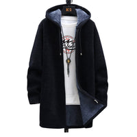Plüsch-Kapuzenpulli mit warmer Fleece-Innenseite für Frauen – Schwarz