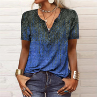 Leonie | Elegante Sommermode Bluse aus Baumwolle – Blau