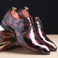 Sommer-Derbys für Herren - Bequeme Business Oxfordschuhe für Herren – Weinrot
