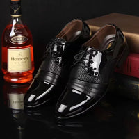 Sommer-Derbys für Herren - Bequeme Business Oxfordschuhe für Herren – Schwarz-3