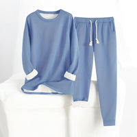 PAULA - THERMO FLEECE SET – Blau