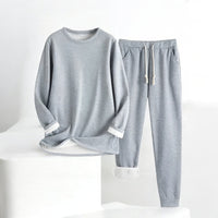 PAULA - THERMO FLEECE SET – Hellgrau