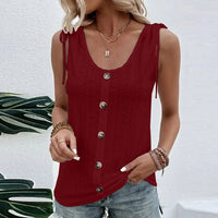 Lisa | Klassisches T Shirt mit Rundhalsausschnitt – Bordeaux