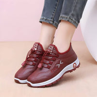 Livia™ – Bequeme orthopädische Sneaker – Rot