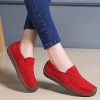 LiviaFlex™ – Modische Damen Loafer mit ultraweicher Komfortsohle – Rot