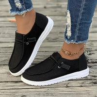 Damen Lässig Slip Auf Schuhe | Bequeme – Schwarz