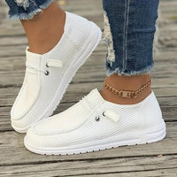 Damen Lässig Slip Auf Schuhe | Bequeme – Weiß