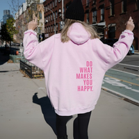 LORE - ÜBERGROSSES KAPUZEN-SWEATSHIRT – Rosa