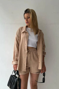 Linn - 2-teiliges Sommer Set – Beige