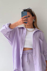 Vellana's Zweiteiliges Set | Strahlend in den Sommer! – Lila