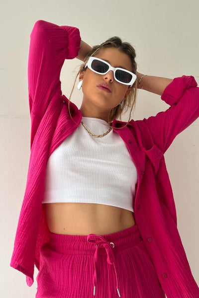 Heidi-Mode | Passforma Langarmshirt und Passende Shorts für Frauen Siena