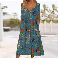 Nora | Bequemes Kleid – Blau