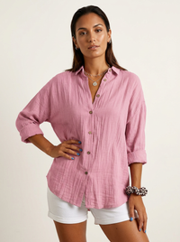 Luftige Damenbluse - Guusje – Rosa